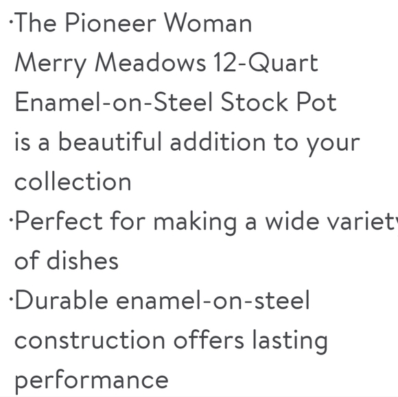 🎄 New Merry Meadows 12 Quart Stock Pot - Picture 4 of 6